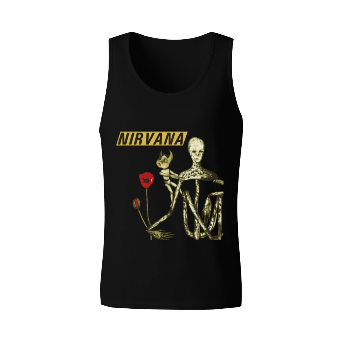 Nirvana Incesticide Doll Poppy Album Art Tank Top product image featuring Incesticide doll and poppy illustration