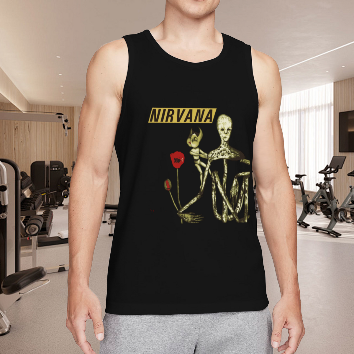 Nirvana Incesticide Doll Poppy Album Art Tank Top product image featuring Incesticide doll and poppy illustration