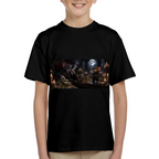 Gothic Candlelit Banquet Kid's T-Shirt for Halloween