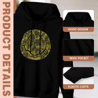 Nirvana Distressed Yellow Smiley Logo Hoodie, apparel product image