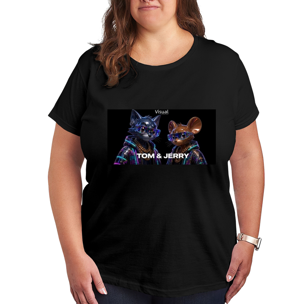 Neon Animal Street Duo Women's T-Shirt for Night Markets