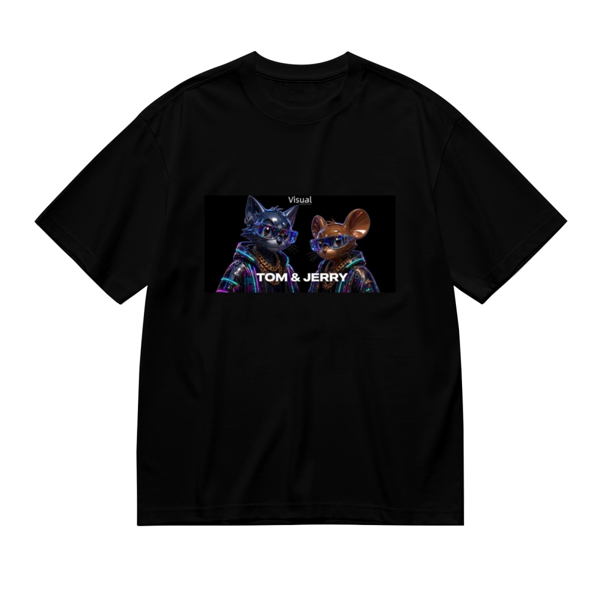 Neon Animal Street Duo Women's T-Shirt for Night Markets