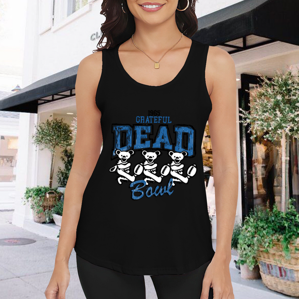Grateful Dead Bear Football graphic tank top product image