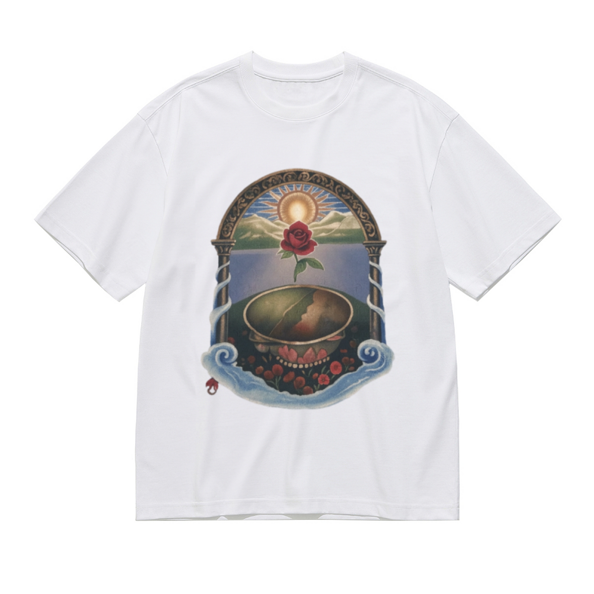 Grateful Dead Rose Garden Tie Dye Graphic T-Shirt