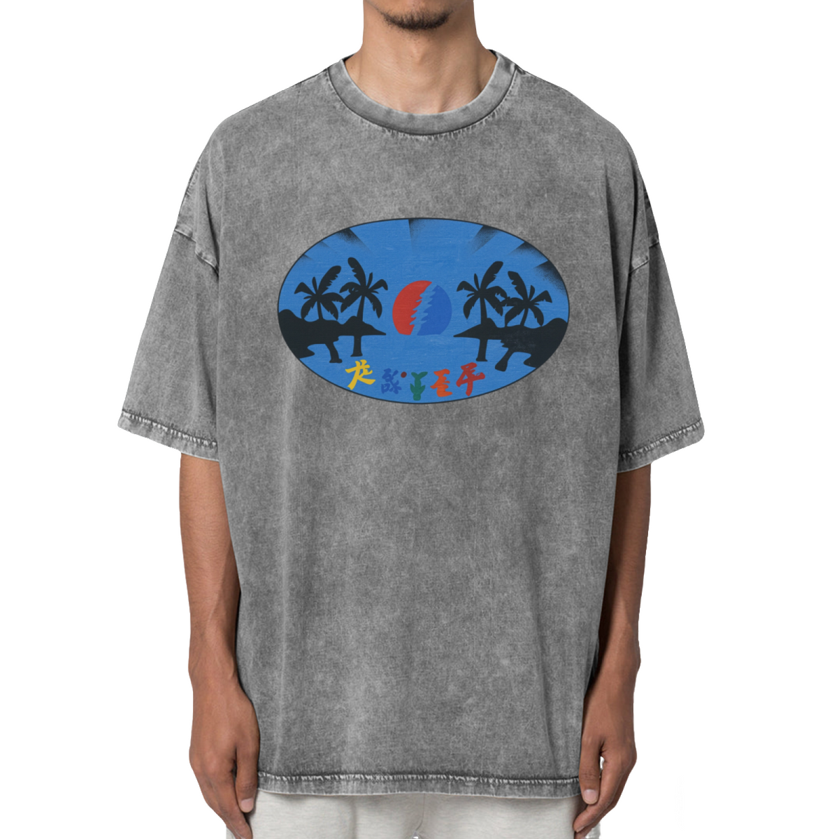 Grateful Dead Stealie Beach Washed Graphic T-Shirt