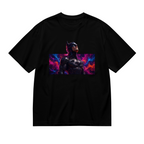 Neon Cowl Portrait Women's T-Shirt for City Nights