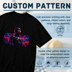 Neon Cowl Portrait Women's T-Shirt for City Nights