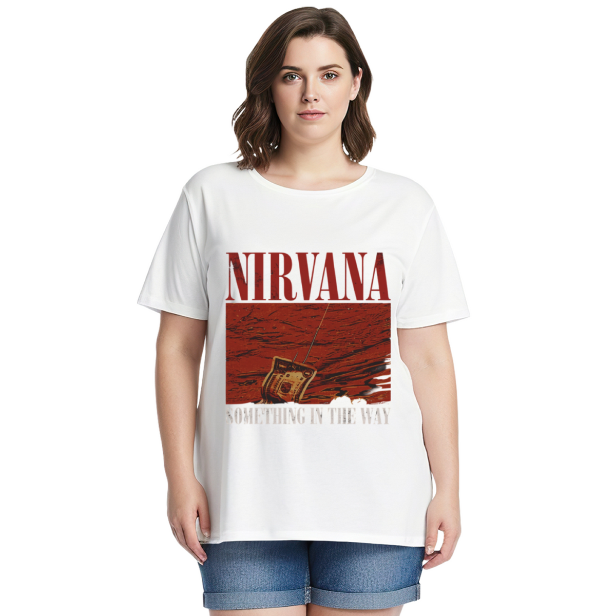 Nirvana Something in the Way Radio Graphic T-Shirt