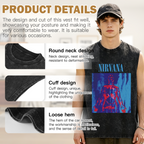 Nirvana Red Blue Anatomy Art Unisex Washed Tank Top — product image showing the red-and-blue anatomy-themed illustration design