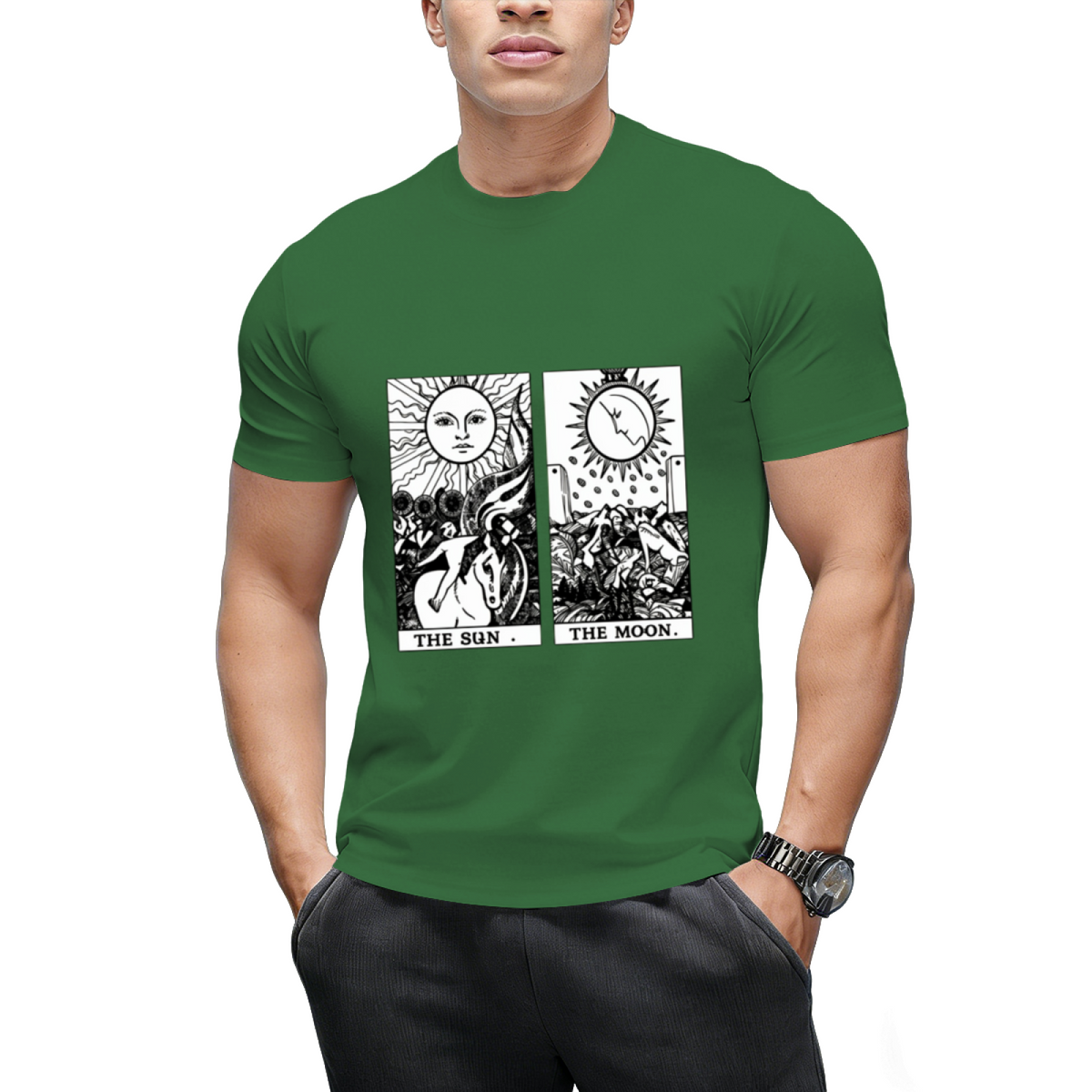 Sun Moon Tarot Graphic T-Shirt