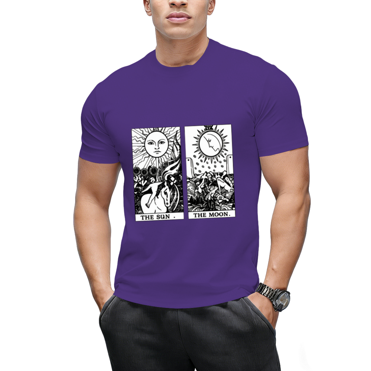 Sun Moon Tarot Graphic T-Shirt
