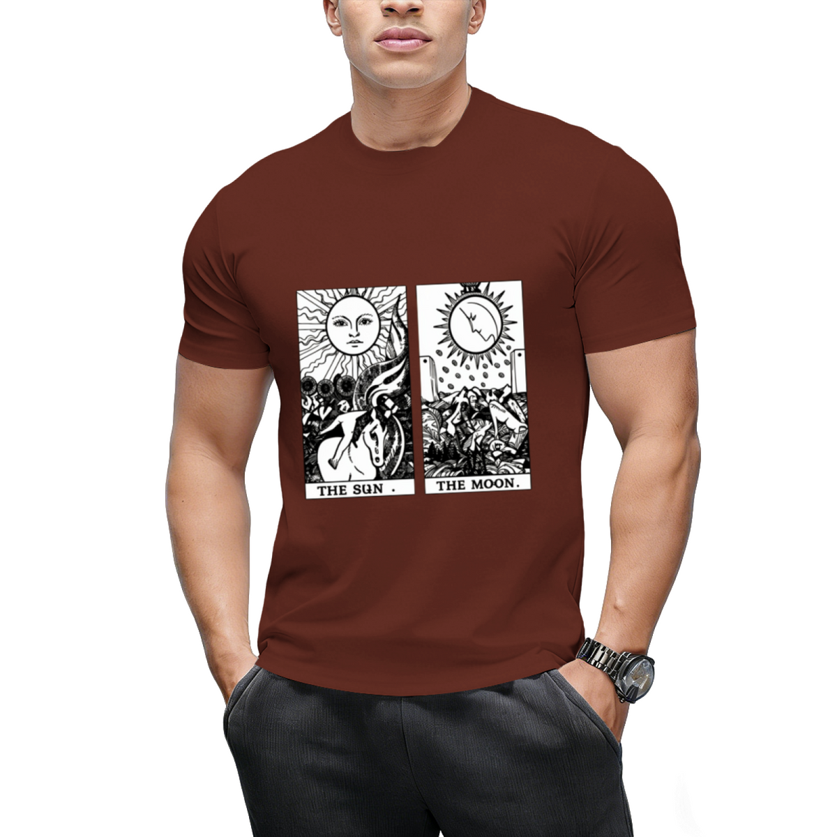 Sun Moon Tarot Graphic T-Shirt