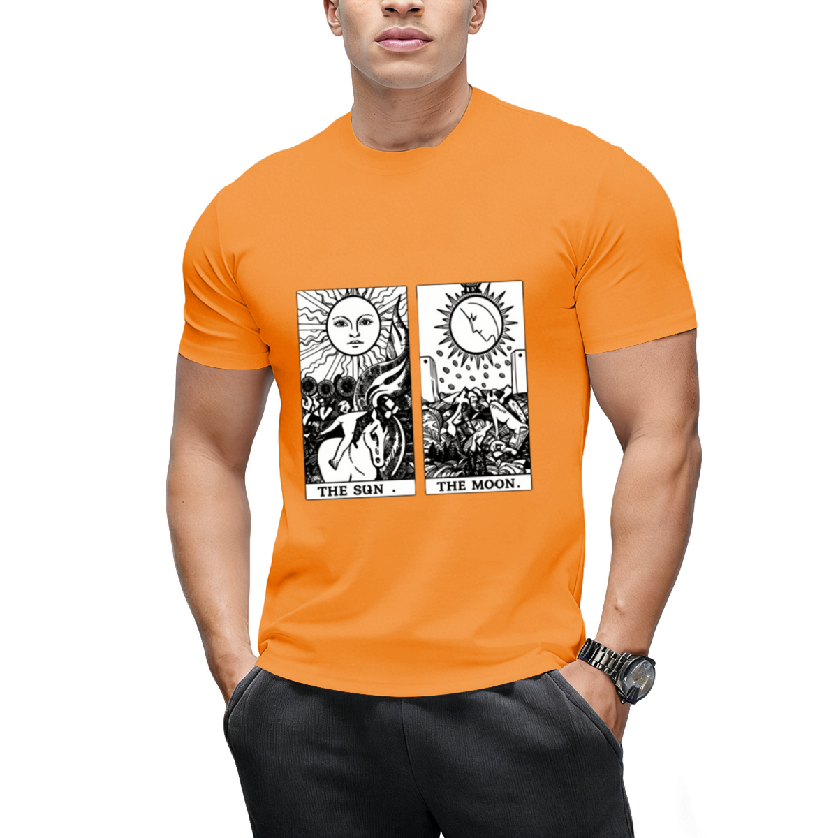 Sun Moon Tarot Graphic T-Shirt