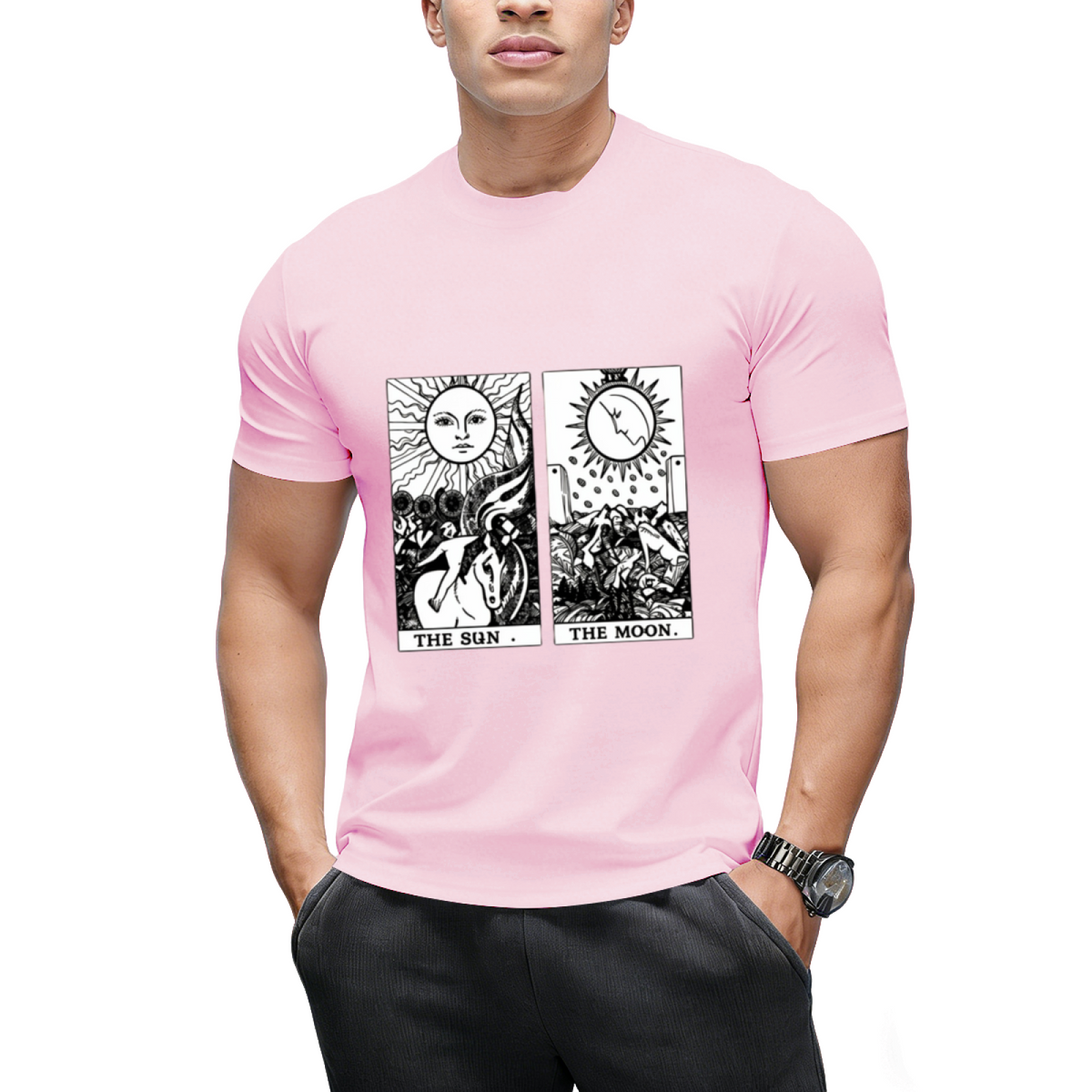 Sun Moon Tarot Graphic T-Shirt