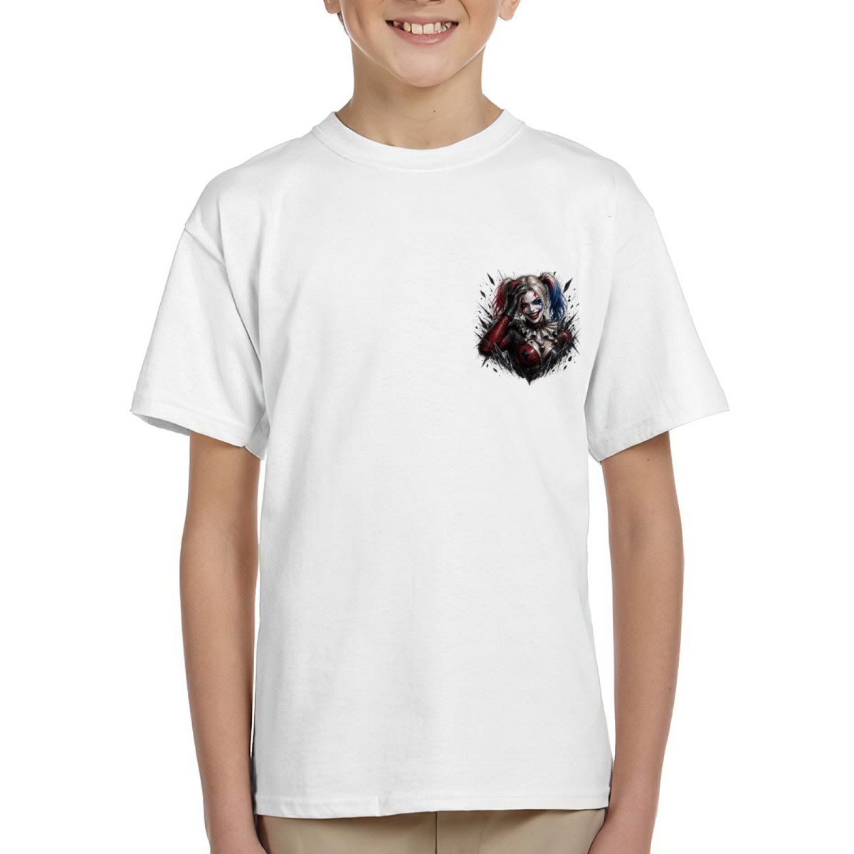 Rebel Smile Chest Art Kid's T-Shirt for Parties