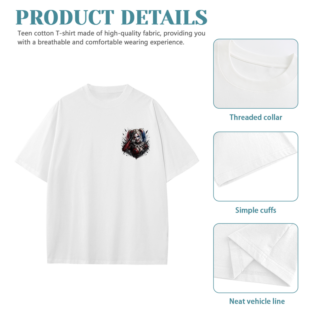 Rebel Smile Chest Art Kid's T-Shirt for Parties