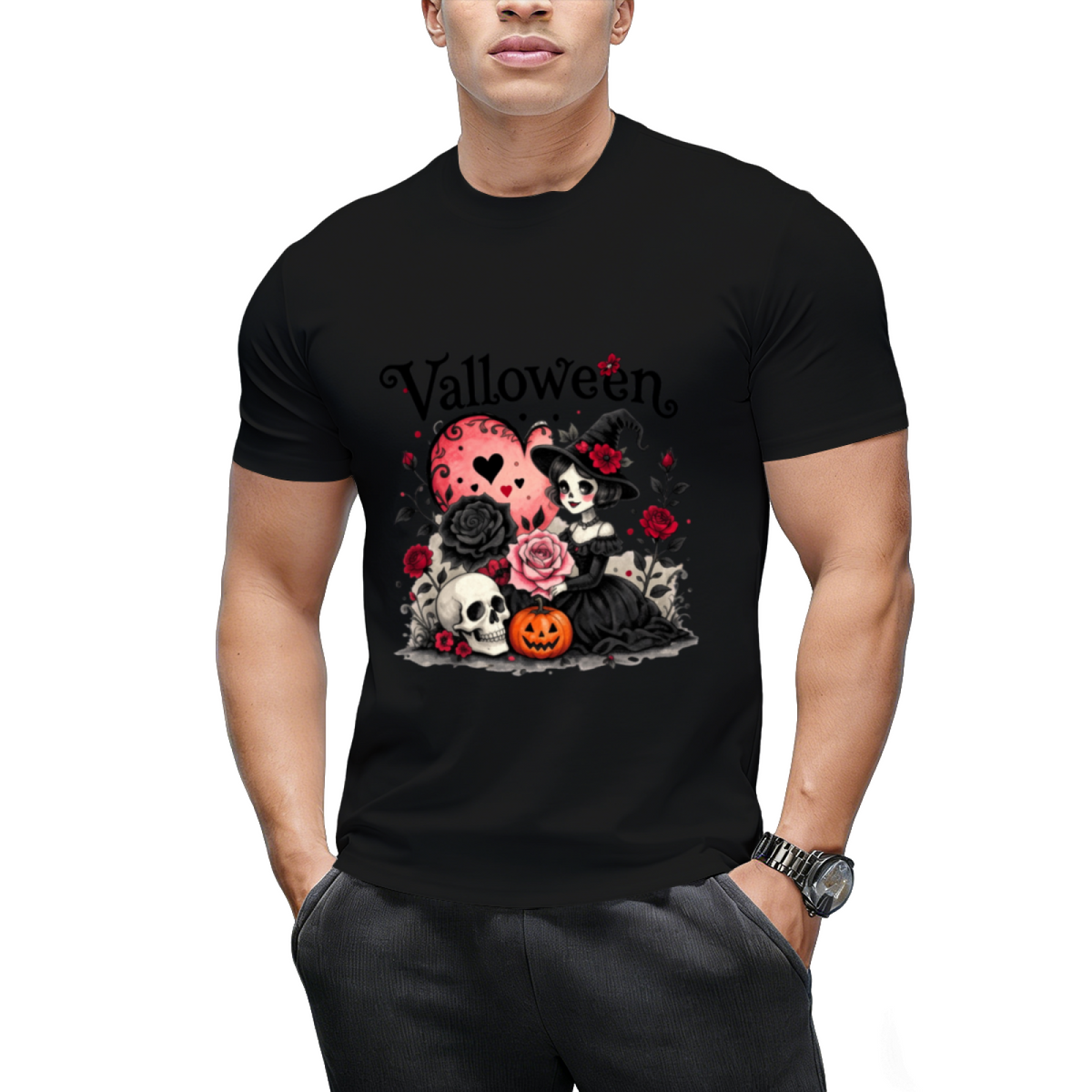 Valloween Dark Romance Graphic T-Shirt