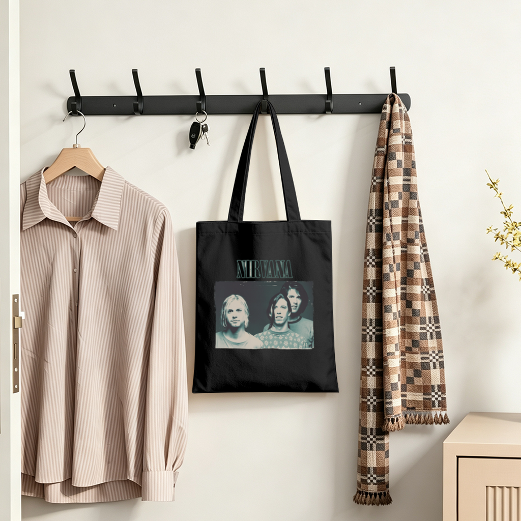 Nirvana Erode Graphic Canvas Tote Bag — an Erode-themed graphic identified by the original design name