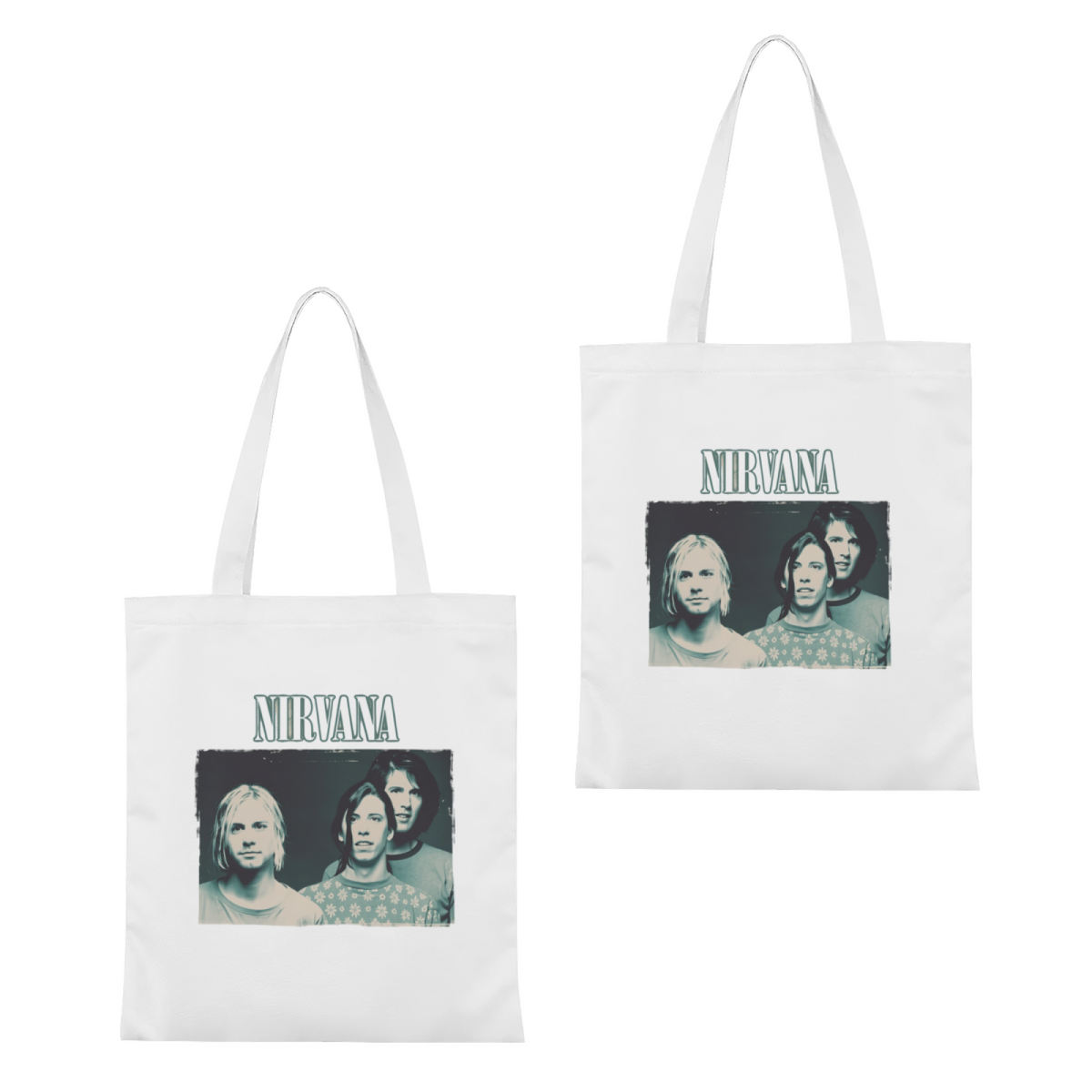 Nirvana Erode Graphic Canvas Tote Bag