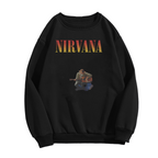 Artwork preview for Nirvana Acoustic Guitar Graphic Crewneck Sweatshirt