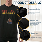 Artwork preview for Nirvana Acoustic Guitar Graphic Crewneck Sweatshirt