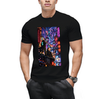 Cyberpunk Rooftop Duo Men's T-Shirt for City Outings