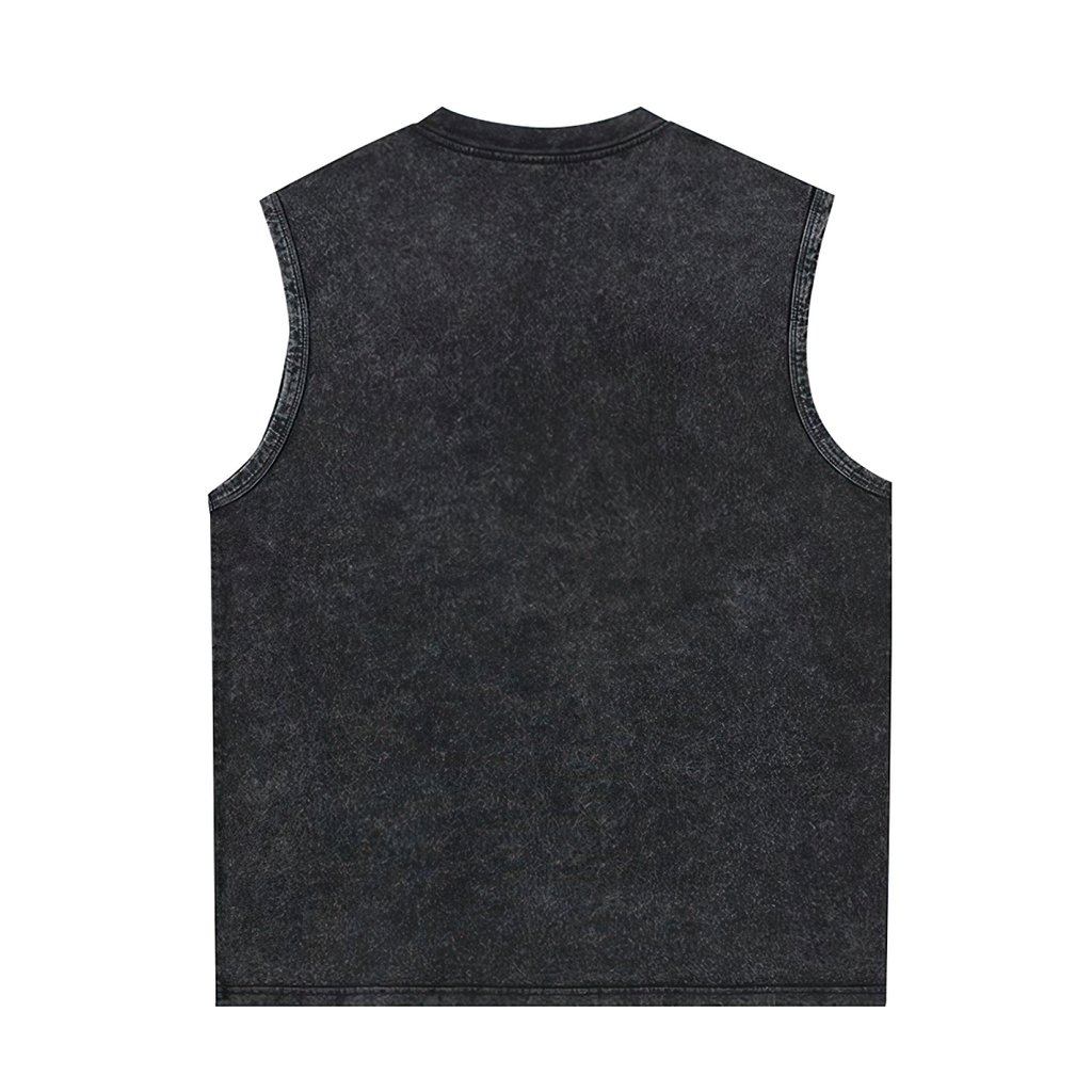 Grateful Dead washed graphic tank top with Yellow Pomelo Steal Your Face graphic