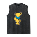Grateful Dead washed graphic tank top with Daphyl's Dancing Bears Romper graphic