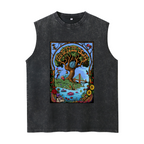 Grateful Dead washed graphic tank top with 60th Anniversary graphic