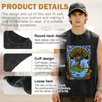 Grateful Dead washed graphic tank top with 60th Anniversary graphic
