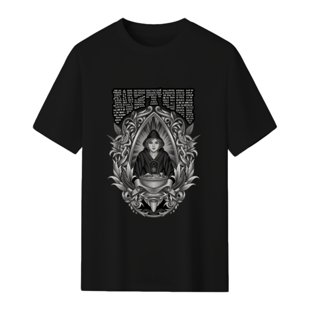 Ornate Gothic Witch Portrait T-Shirt