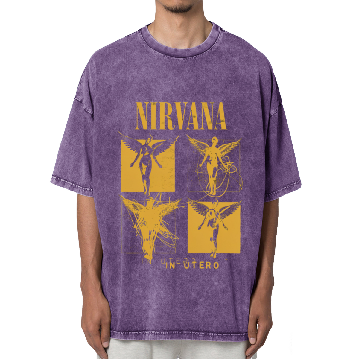 Nirvana In Utero Four Panel Washed Tee
