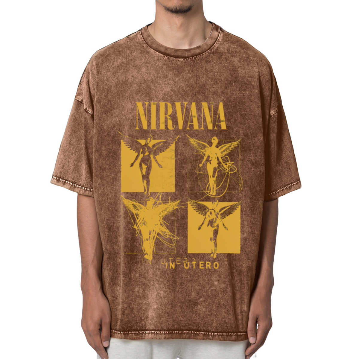 Nirvana In Utero Four Panel Washed Tee