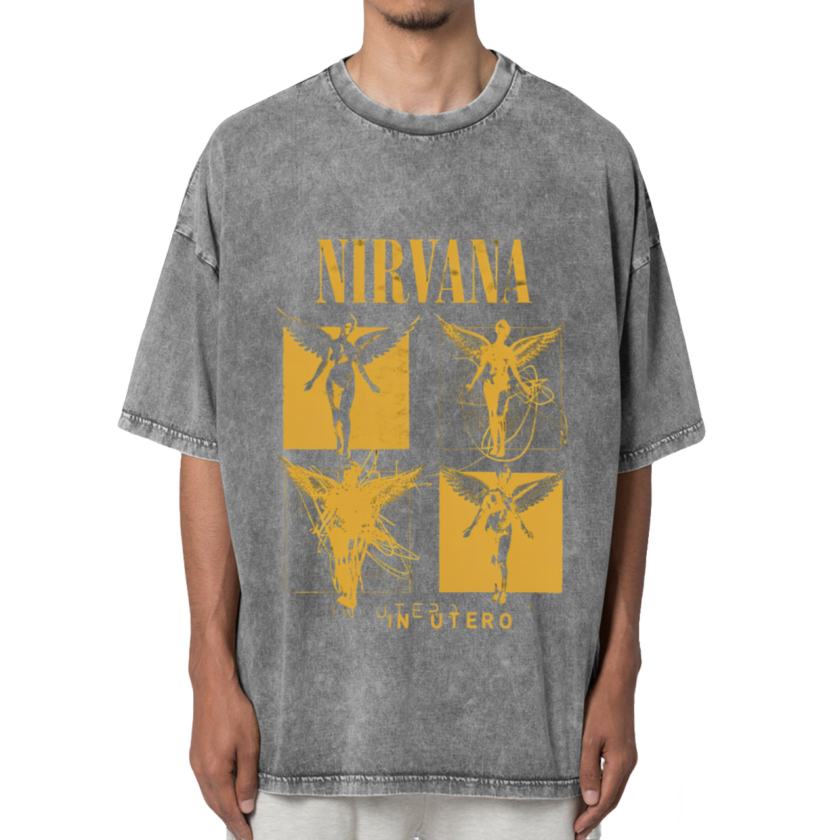 Nirvana In Utero Four Panel Washed Tee