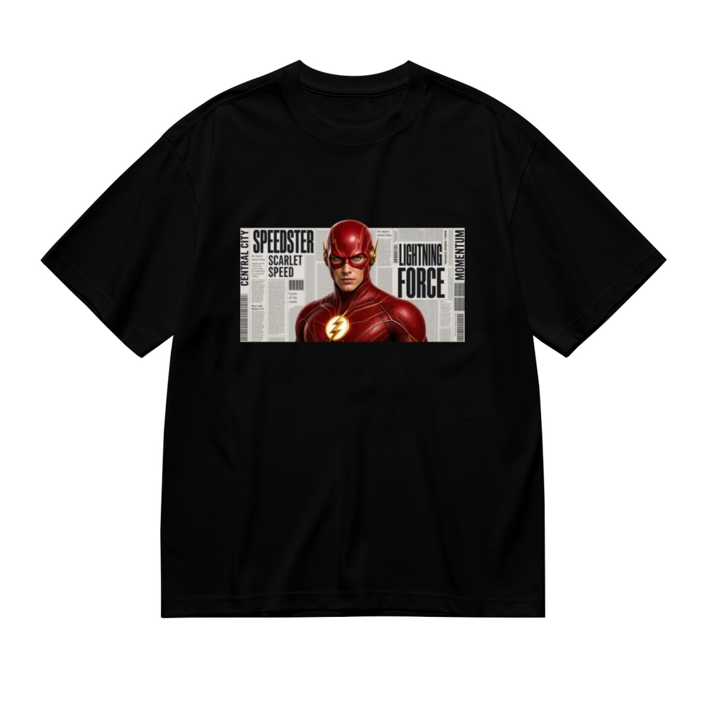 Scarlet Mask Newsprint Women's T-Shirt for Weekend Wear
