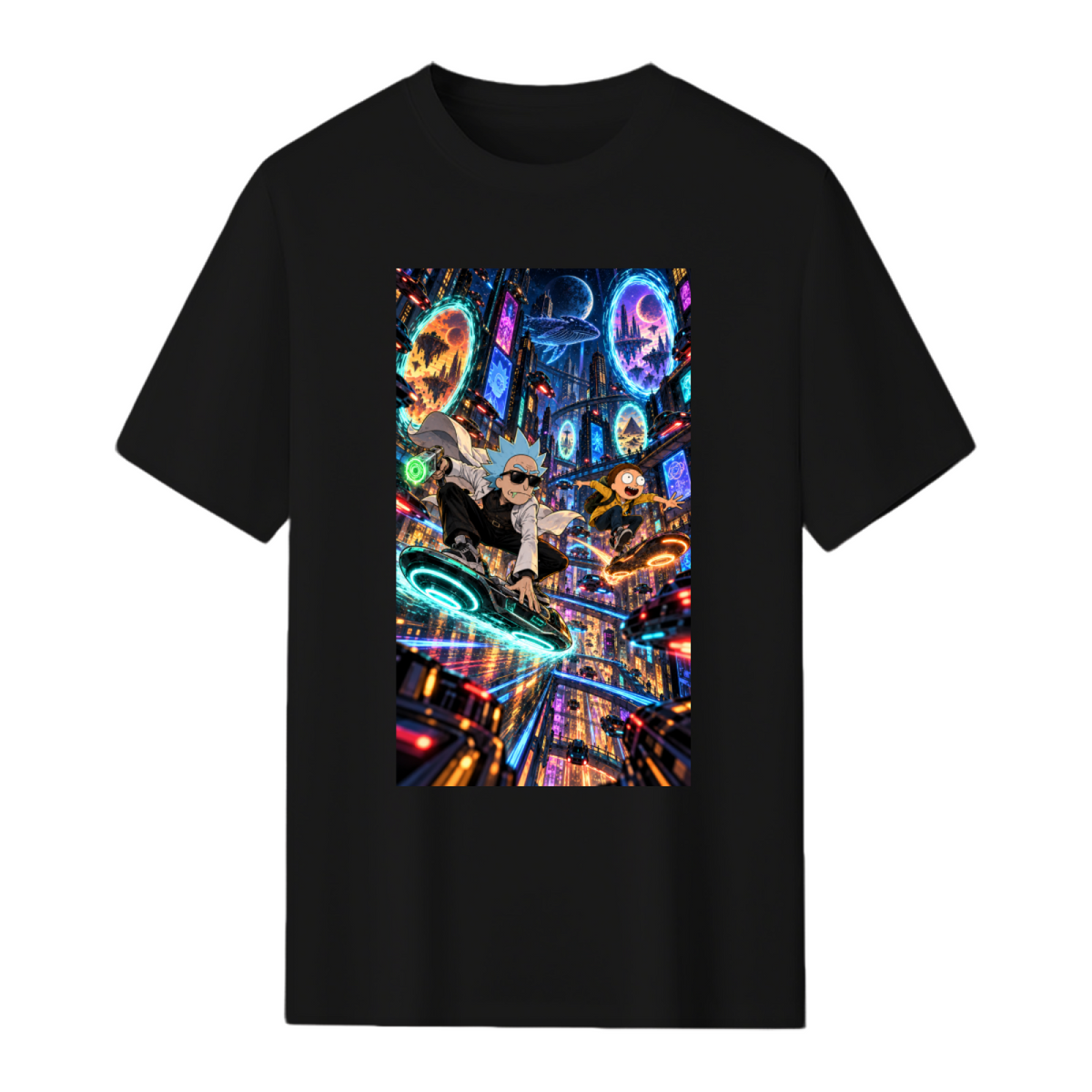 Portal Hoverboard Duo Men's T-Shirt for Festivals