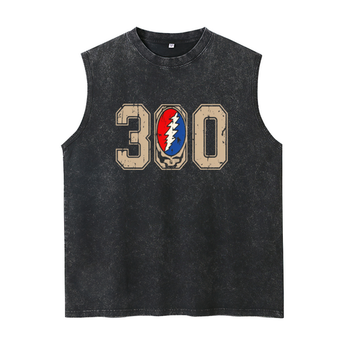 Grateful Dead washed graphic tank top with 300 Thank You Bobby graphic