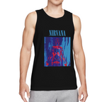 Nirvana Red Blue Anatomical Figure Graphic Tank Top product image featuring red and blue anatomical figure