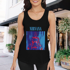 Nirvana Red Blue Anatomical Figure Graphic Tank Top product image featuring red and blue anatomical figure