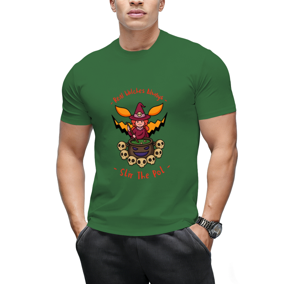 Real Witches Stir the Pot Graphic T-Shirt