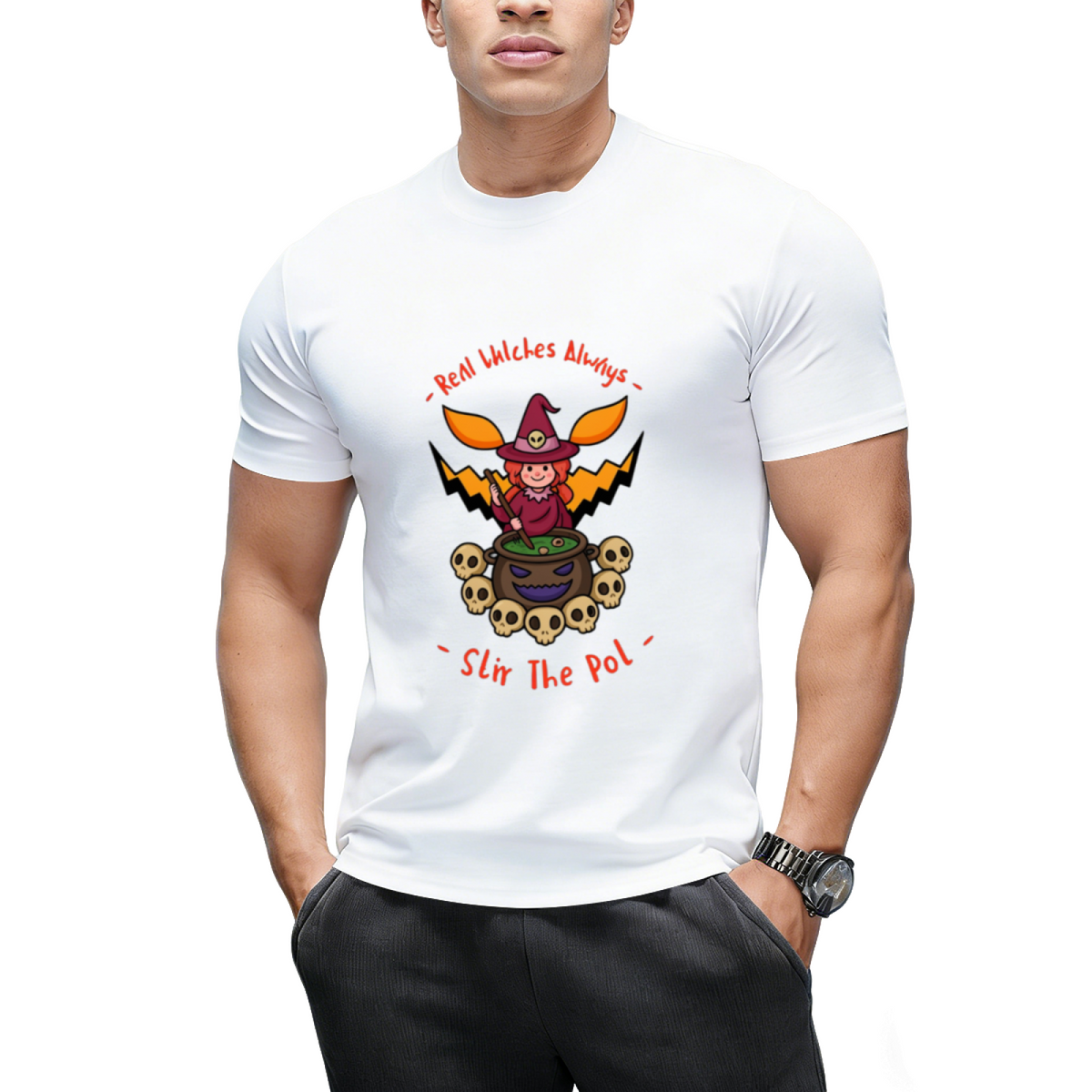 Real Witches Stir the Pot Graphic T-Shirt