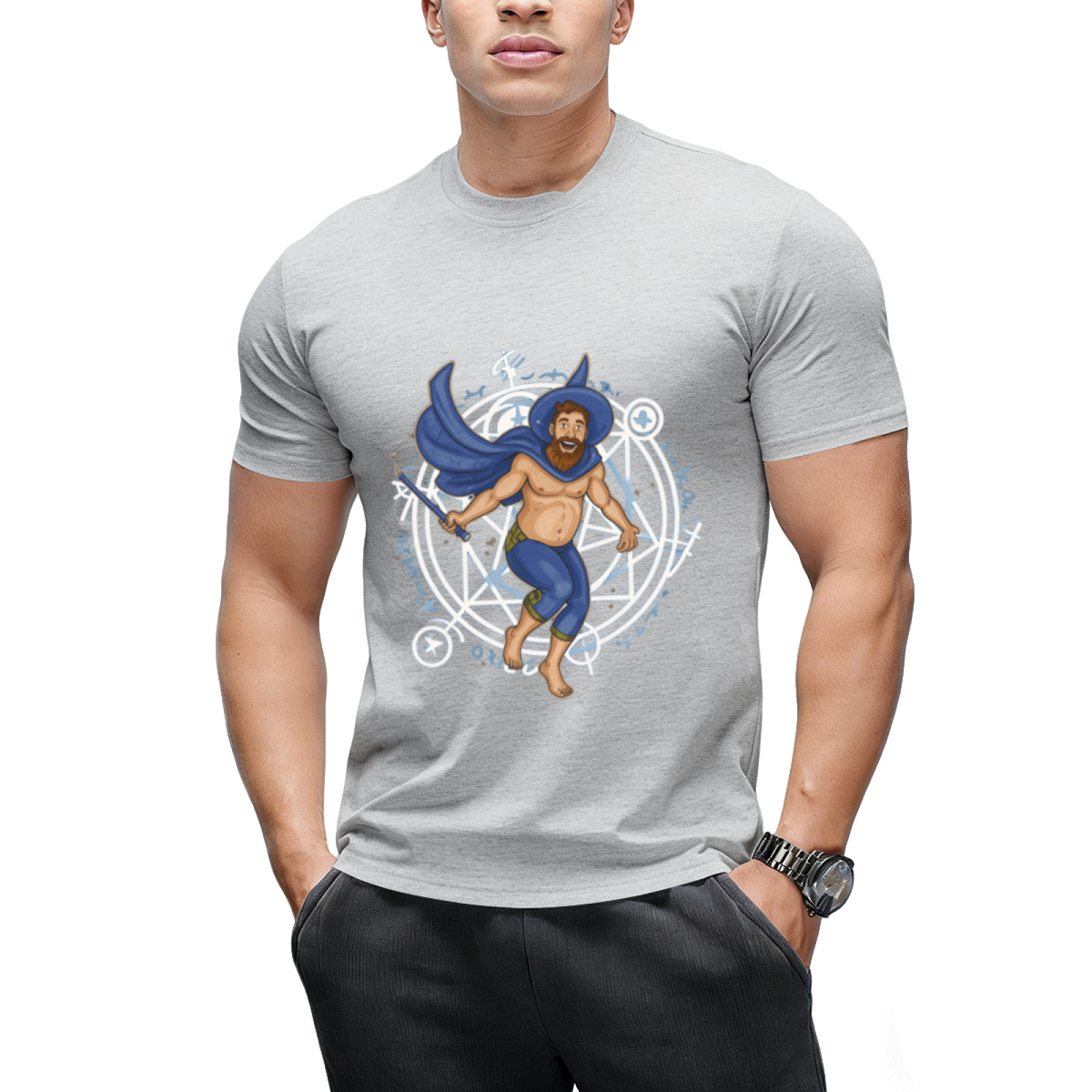 Witch Boy Sapphire Graphic T-Shirt