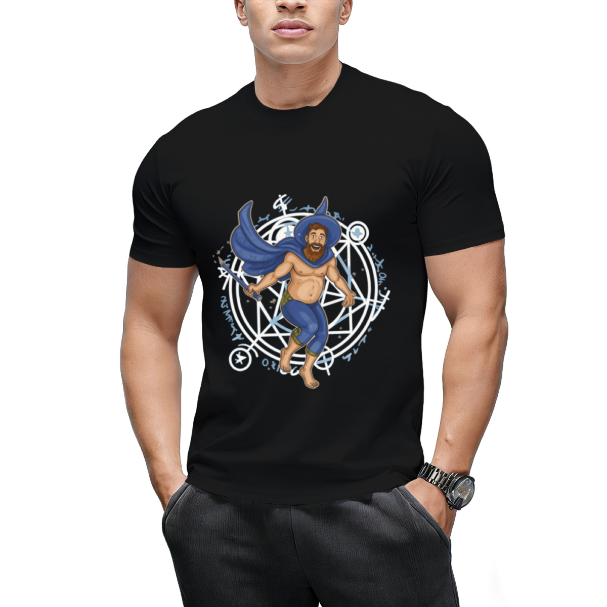Witch Boy Sapphire Graphic T-Shirt