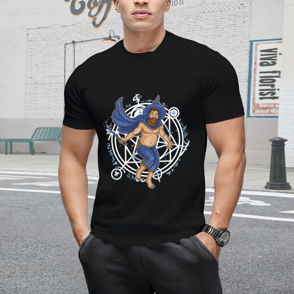 Witch Boy Sapphire Graphic T-Shirt