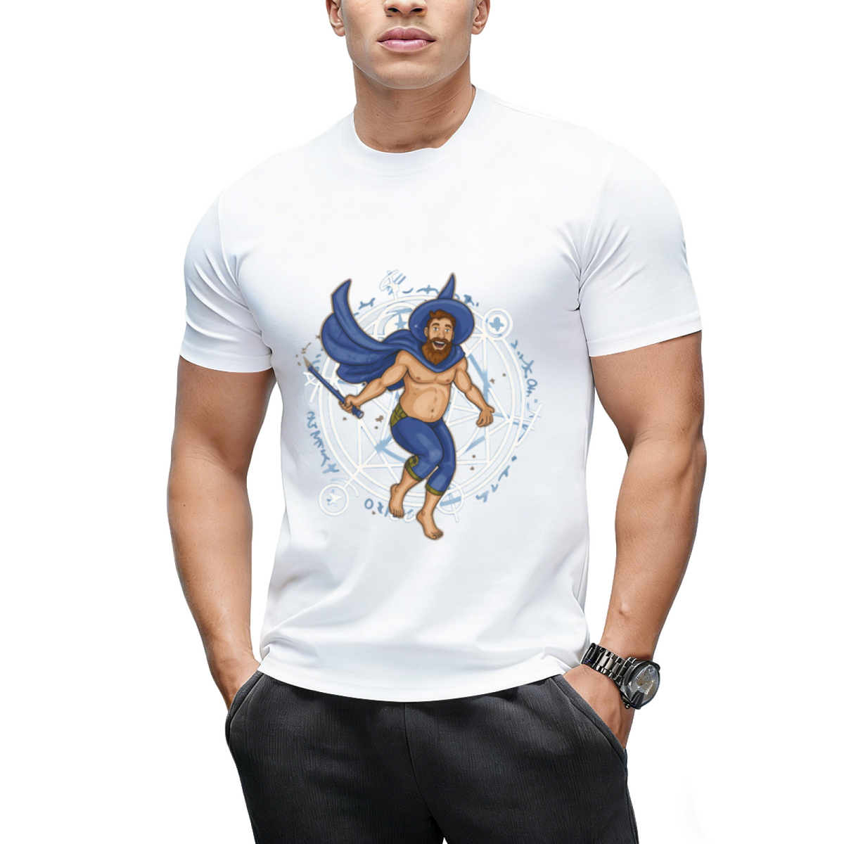 Witch Boy Sapphire Graphic T-Shirt