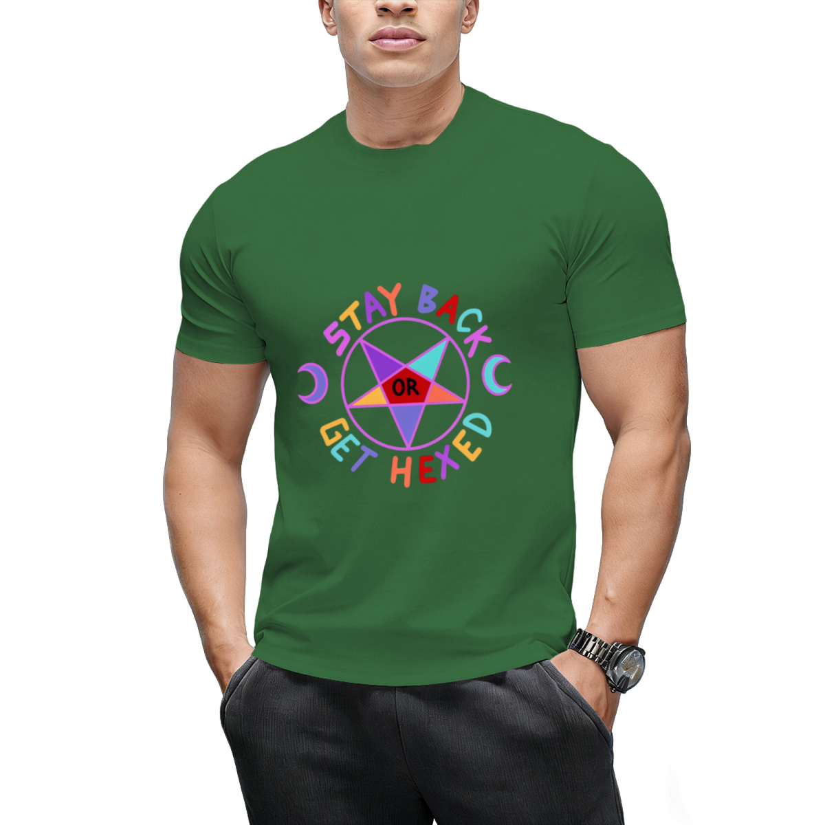 Stay Back or Get Hexed Graphic T-Shirt