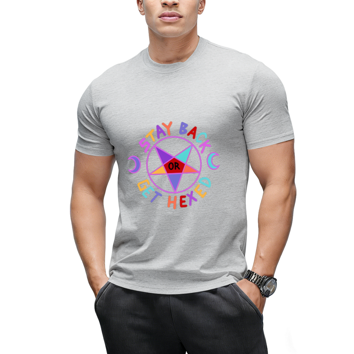 Stay Back or Get Hexed Graphic T-Shirt
