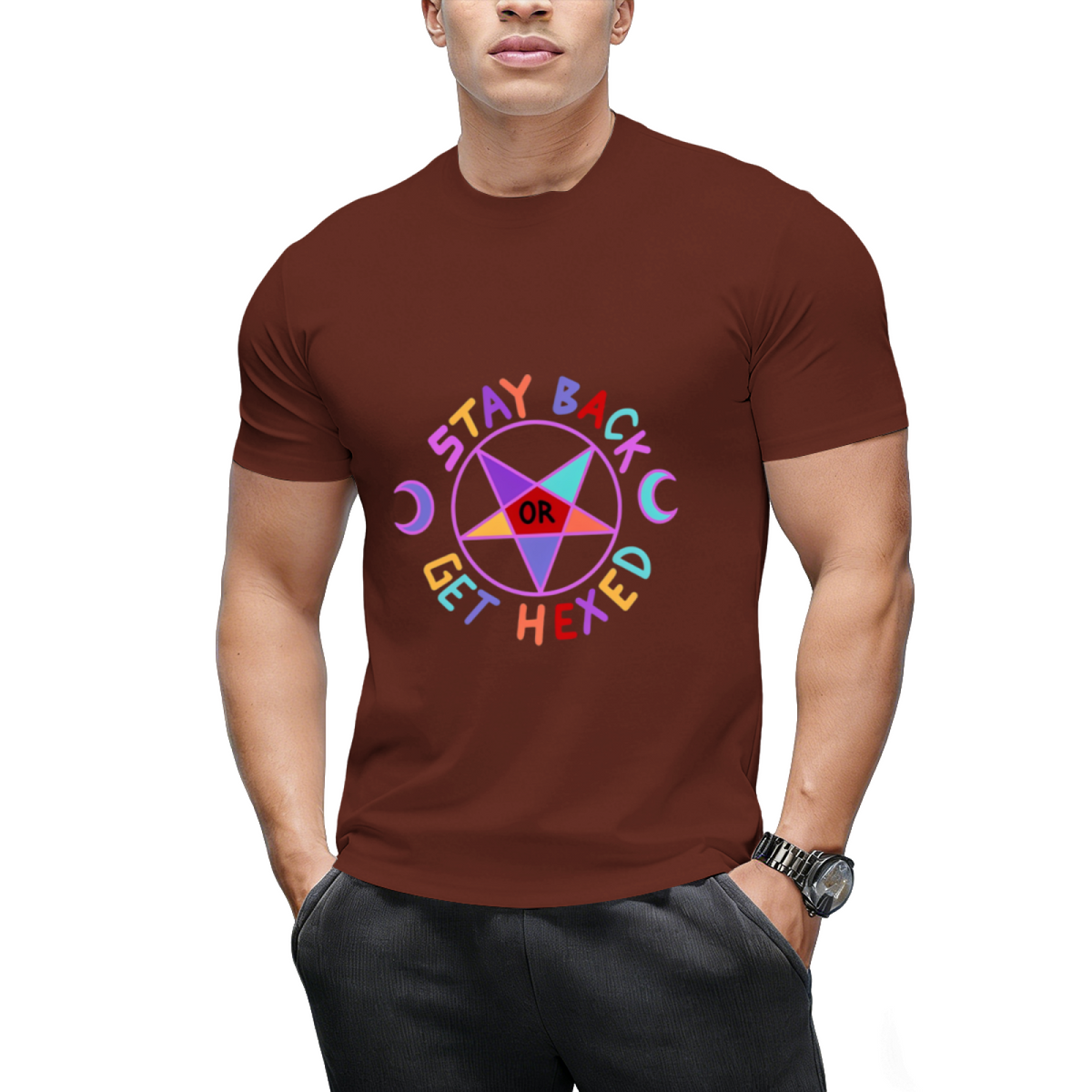 Stay Back or Get Hexed Graphic T-Shirt