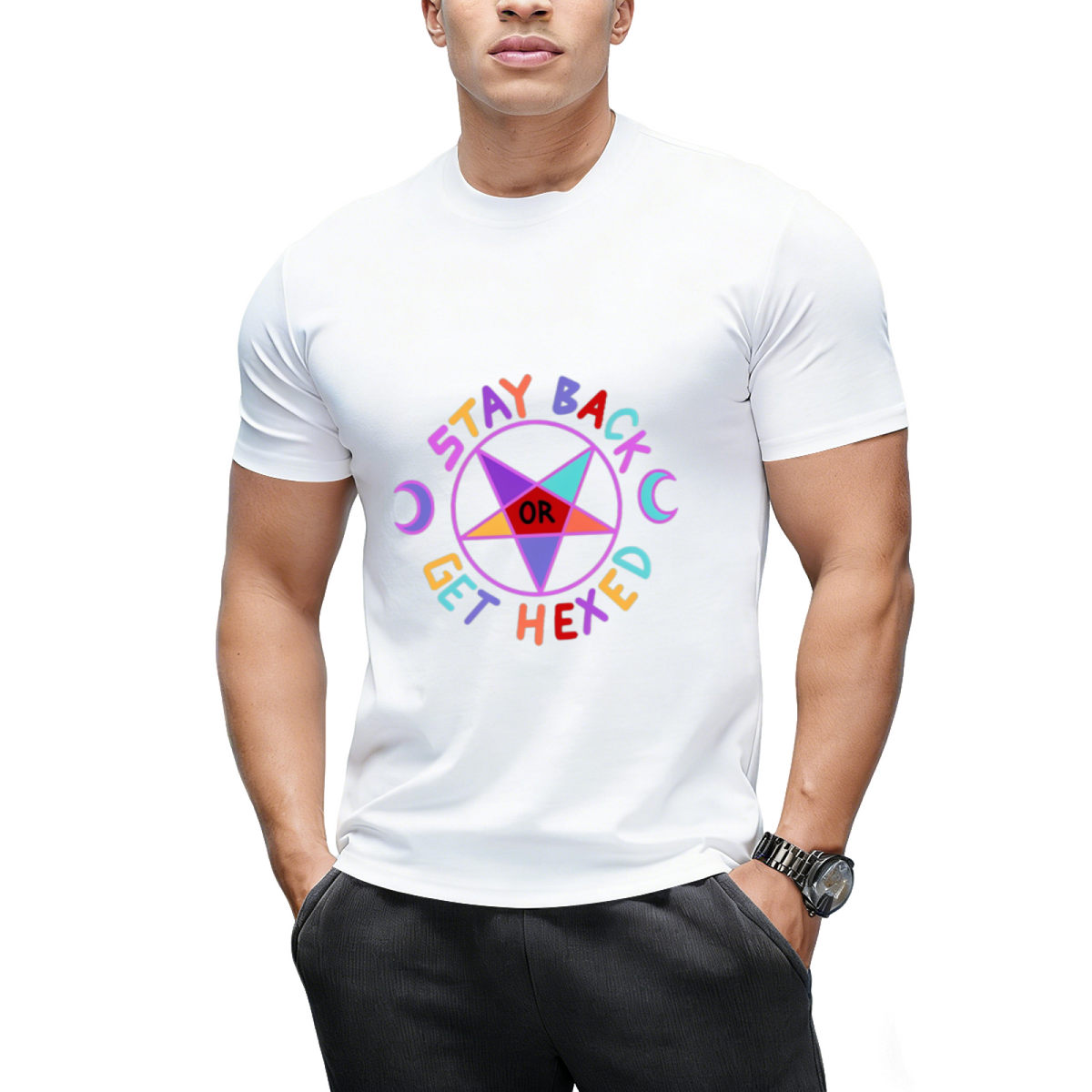 Stay Back or Get Hexed Graphic T-Shirt