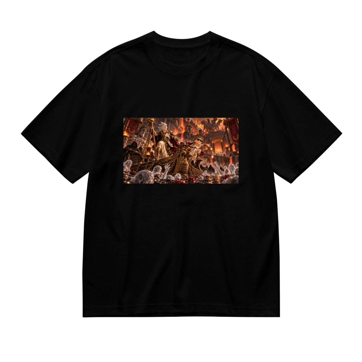 Royal Firelit Throne Women's T-Shirt for Fantasy Events